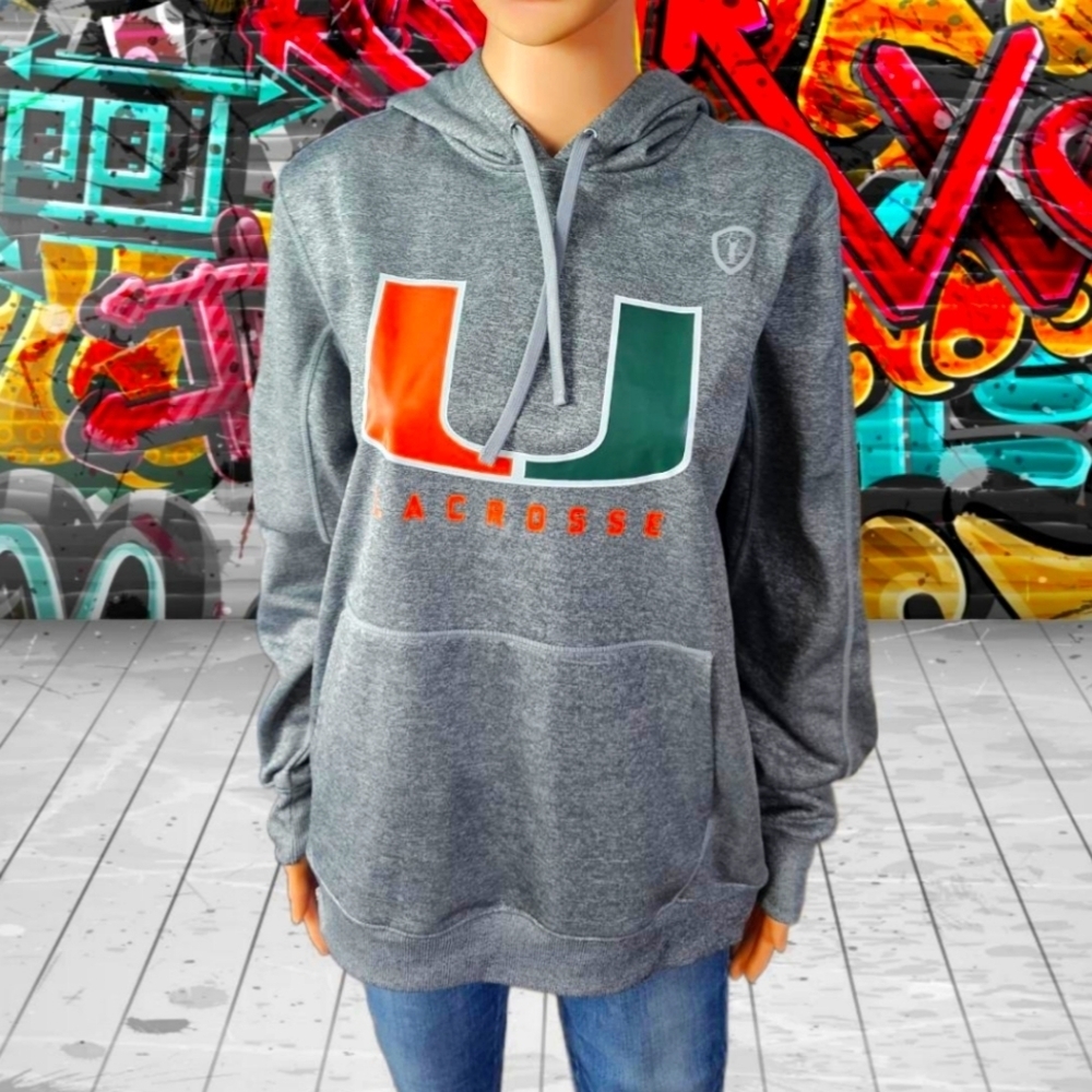 Adrenaline All Fight. No Flight. Miami Lacrosse Hoodie - Medium